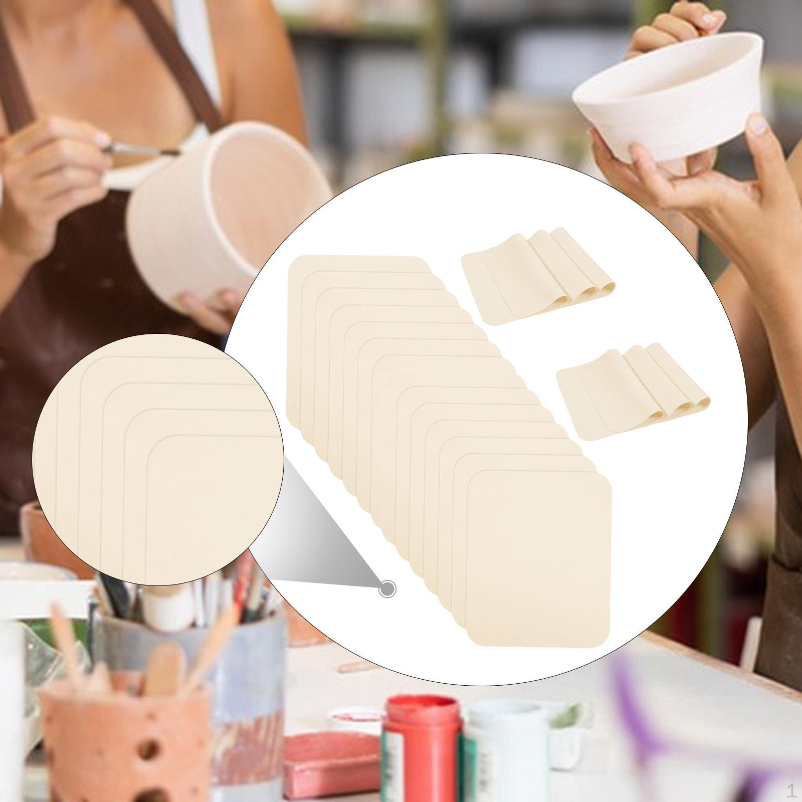 

20 шт. замшевая ткань для сглаживания керамики, края горшка, керамические принадлежности, инструмент для чистки дверей