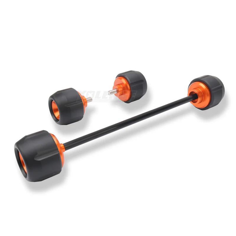 Motorcycle Accessories Front & Rear Axle Fork Crash Sliders Wheel Protector For RC390 RC 390 2022 2023