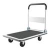 Foldable Push Cart Dolly, 299.37 Kg Capacity, Folding Platform Truck with Swivel Wheels, Moving Platform Hand Truck Flatbed Cart, Space Saving Push