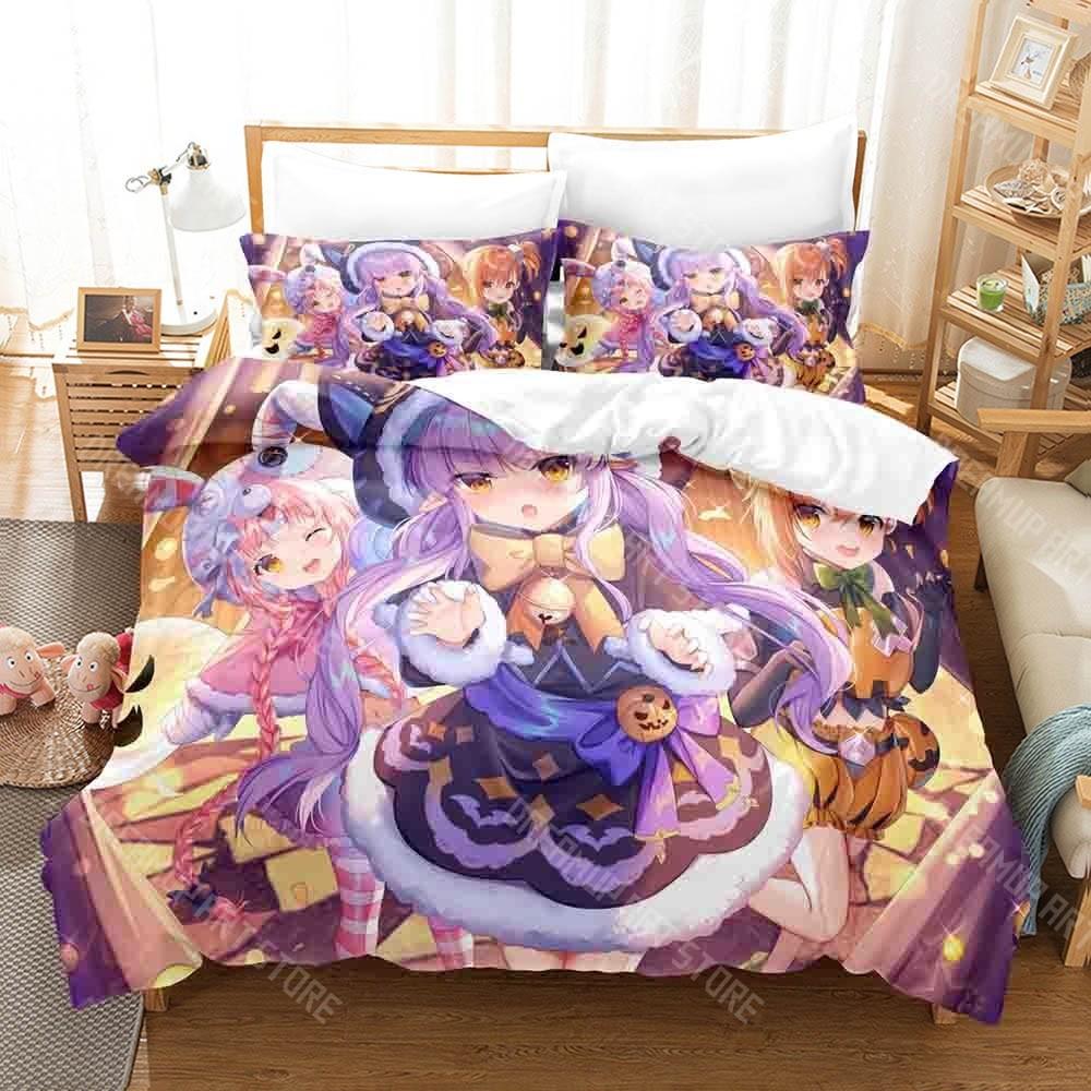 3D Printed Princess Connect! ReDive Bedding Set for Boys Girls Duvet Cover Pillowcase Twin Queen King Full Single Double Sizes