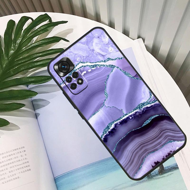 Teal Blue Gold Agate Marble Funda For Xiaomi Redmi Note 13 10 11 12 14 15 Pro Plus Case For Redmi 15C 12C 13C 14C 10C 15