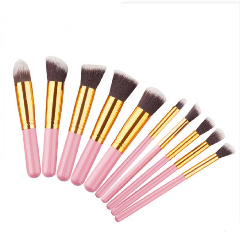 Makeup Brush Set With Handles For Face And Eye Makeup Artists