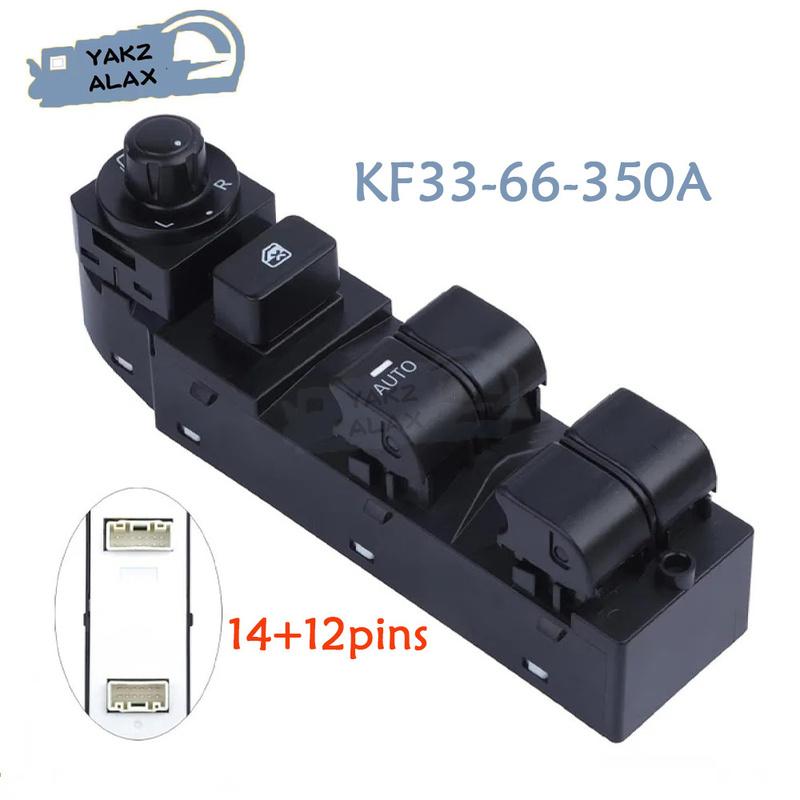 Front Left Electric Master Power Window Control Switch Regulator Button for 2012- Mazda CX-5 KF33-66-350A Car Accessories