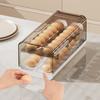 Automatischer Rollender Eierregalhalter Aufbewahrungsbox Eierkorb Behälter Organizer Roll-Down Kühlschrank Eierablage Küchenbedarf