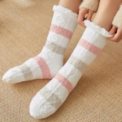 Lange Schlafsocken, Fleece-Ultrafein-Wintersocken, kalte Hände und Füße