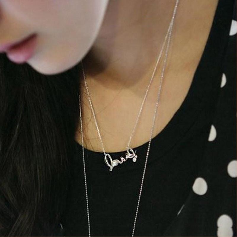 Buy Accessories Pendant English Love Letter Necklace Women at