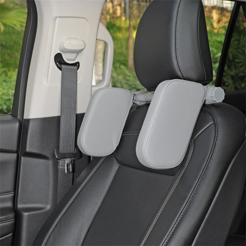 Car Headrest Pillow, 180°Adjustable Head Neck Support Pillow, U- Shaped, Travel Sleeping Car Headrests, Car Seat Headrest With Poles