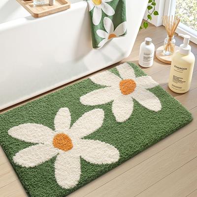 Moderner Badezimmerteppich Weiche Wasserabsorbierende Dusch-Badewannenmatte Wohnzimmer Schlafzimmer Bodenmatte Heimdekoration