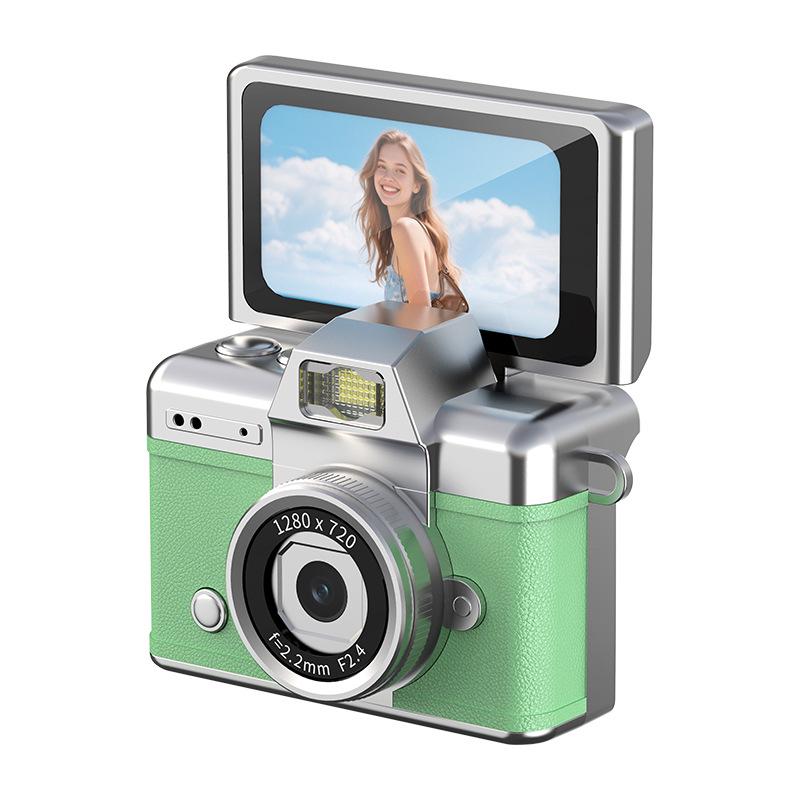 Retro CCD HD Thumb Flip Mini Digital Camera for Kids