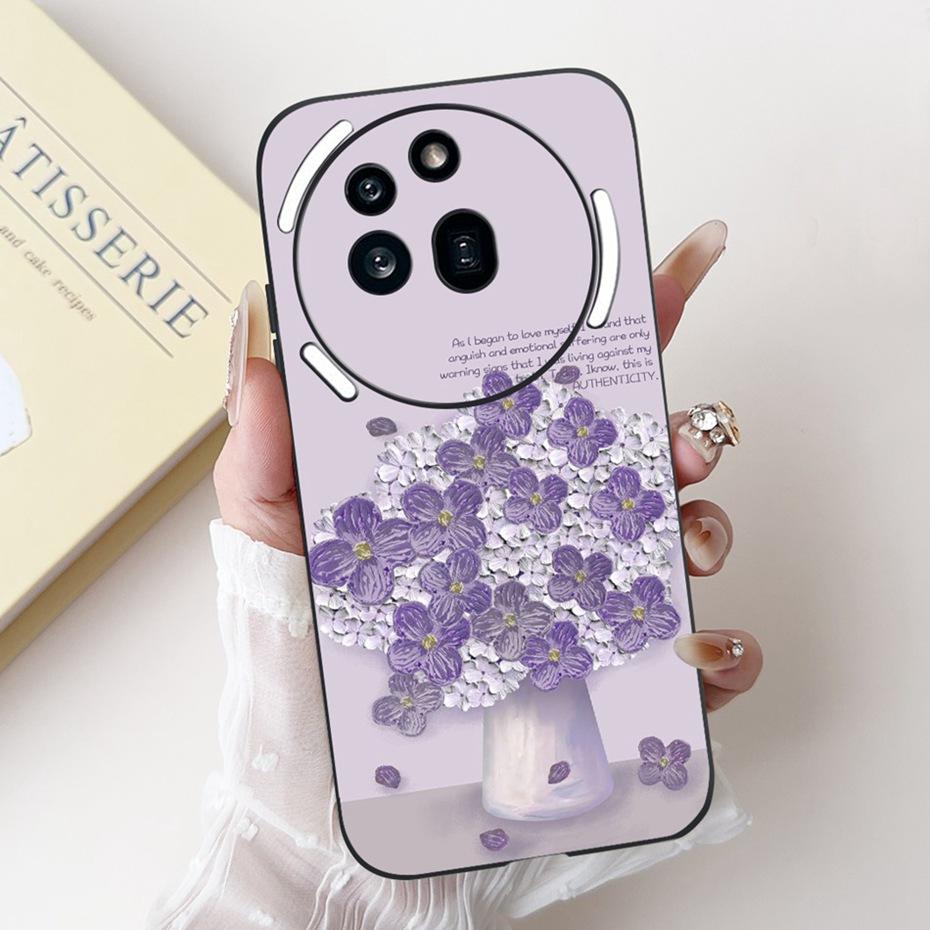 Fashion Design Phone Case For Nothing Phone (3a) Pro Phone3a Black Silicone Soft Cover For NothingPhone 3a 3 a Pro Cases Bumper
