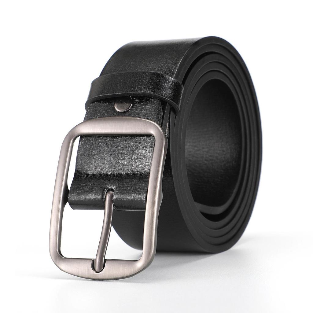 Trendy Men's Pin Buckle Leather Belt - Casual Versatile Waistband for Jeans