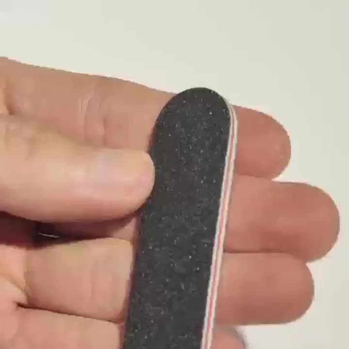 10pcs Professional Double-Sided Nail File Set | 100/180 Grit Black Sanding Blocks,Washable,Suitable for Natural & Acrylic Nails