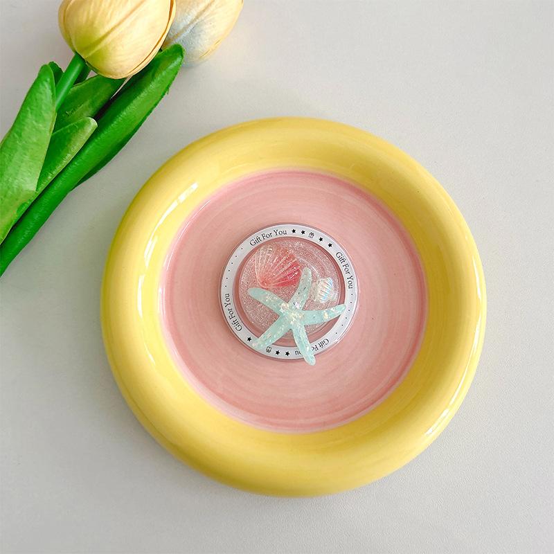 Magnetic Suction Magsafe Starfish Shell Small Fresh Summer Mobile Phone Airbag Bracket Glitter Back Sticker Retractable To Watch Dramas