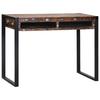 Makeup Table Multicolored 100 x 50 x 75 cm Solid Reclaimed Wood