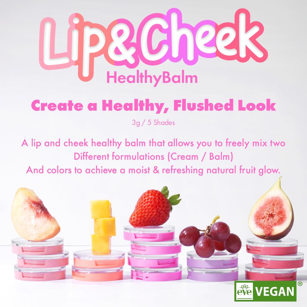 Cheek Healthy 5 colors 01 Peach Balm [AMUSE Official] [Lip & Balm, available]