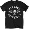 Avenged Sevenfold - Avenged Sevenfold Klassisches Deathbat Schwarz T-Shirt (X-Large) - Schwarz - X-Large