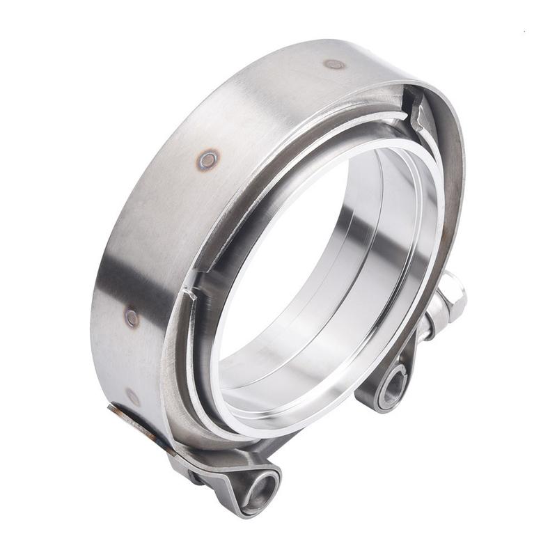 2" 2.25" 2.5" 2.75" Stainless Steel 304 Car Exhaust V-band Male Female Exhaust Flange V band Quick Release Clamp Kit