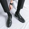 Freizeitschuhe aus echtem Leder für Herren, britische spitze Geschäftskleidung, Bürokleidung, koreanische Version, Herrenschuhe mit Erhöhung der Körpergröße