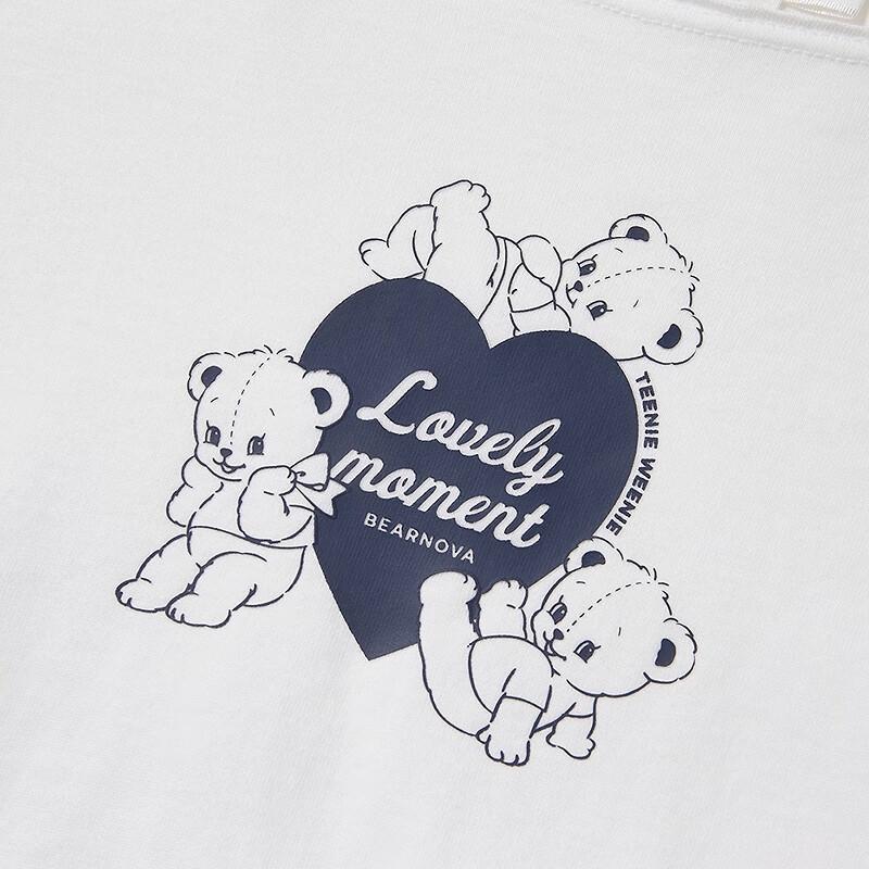 Teenie Weenie Women's Fall 2025 Cartoon Print Long-Sleeve T-Shirt