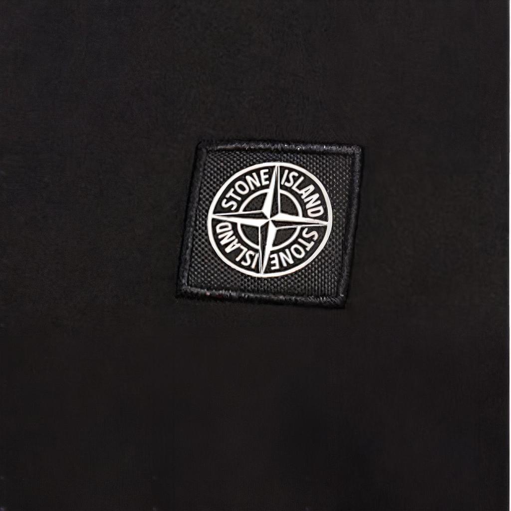 STONE ISLAND Ss25 Solid Color Logo Patch Crew Neck Cotton Short Sleeve T-Shirt Men Tops K1S152100039S0013-V0029