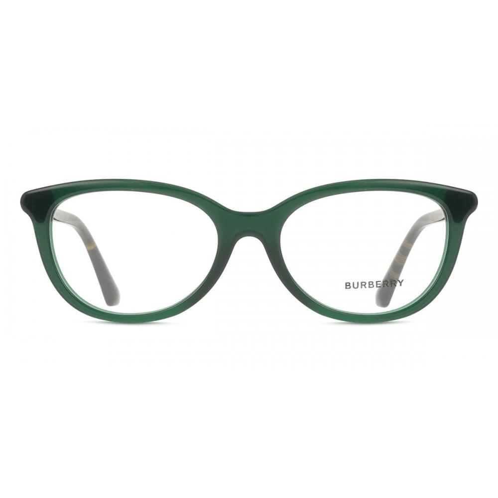 

Burberry Be2431 4162 Women Eyeglasses Transparent Green/52-17-140