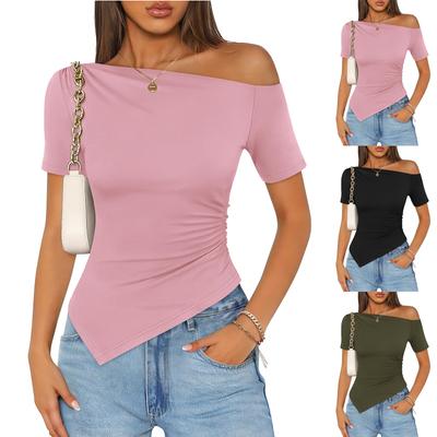 Women's Fashion Asymmetrical Off-the-Shoulder Top