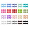 Smooth Round Silicone Beads In Assorted Color, Flexible DIY Craft Beads for Stringing Jewelry, Keychains Charm, and Decorative Garment Projects