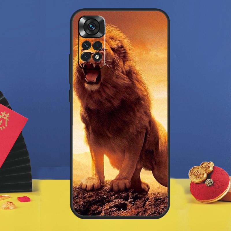 Custodia per Telefono con Design di Leone Ruggenti Per Xiaomi Redmi Note 14 Pro 12 11 9 10 13 15 Pro Plus 10C 12C 13C 14C 15C Cover