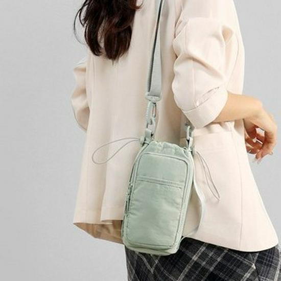Unisex Crossbody Water Bottle & Phone Bag - Casual Outdoor Storage Bag with Front Pocket