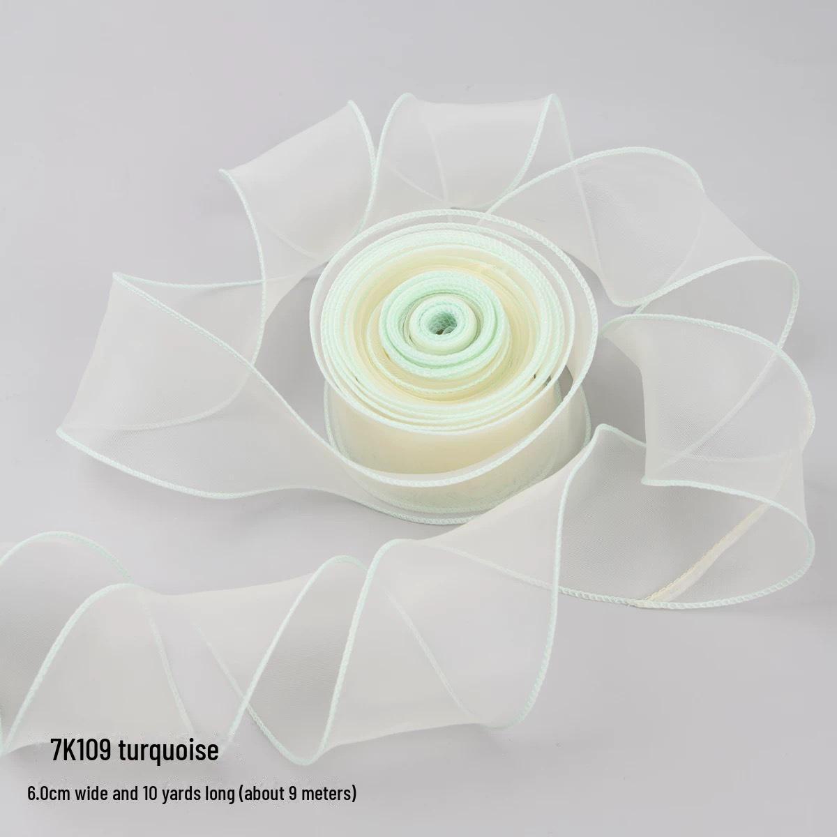 

Стрічка з кольорового краю «риб ячий хвіст» 6 см для букета, упаковки подарунків, аксесуарів для волосся та прикраси тортів