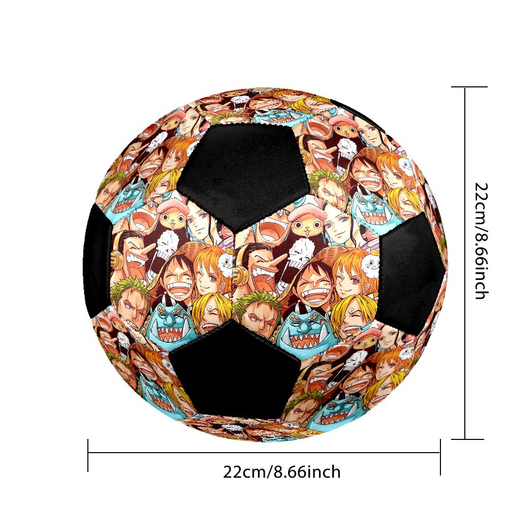 Soccer Ball Colorful Machine Stitched PVC Size 5 Team Training Competition Ready Durable High-Bounce Cool Sports Gift