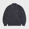 ThIs Is Never That Sct Logo Shaggy Strick Polo Anthrazit