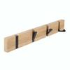 Wall Hook - AIMOONSA - 4 Hooks - Bamboo - Foldable Retractable Hooks - Load 14.5 Kg