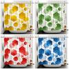 Luxury Hexagon Geometric Shower Curtain Gradient Block Waterproof Bath Curtain For Bathroom Decor Modern Art Polyester With Hook