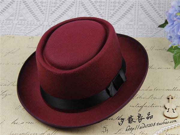 British Retro Woolen Big Eave Hat, Dome Big Edge Top Hat, Sun Hat, Children'S Magic Hat