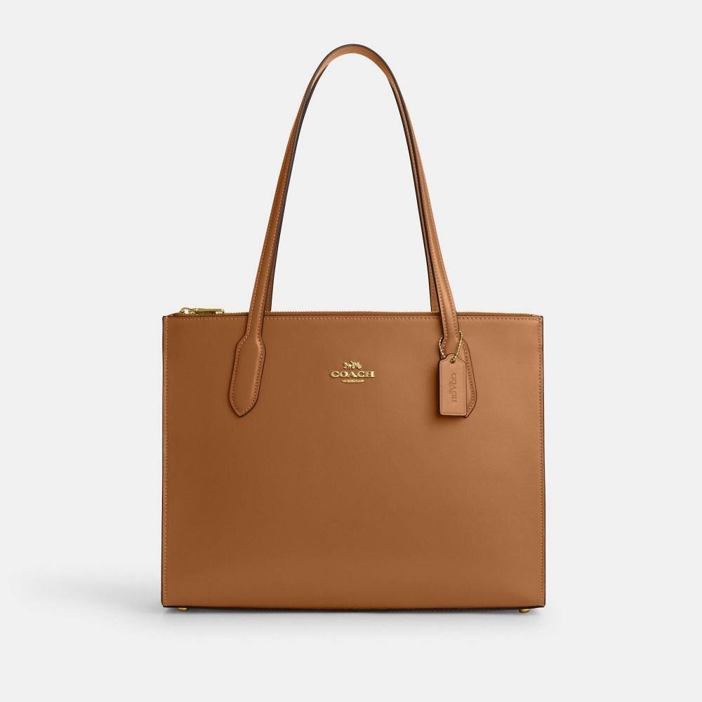 

Золотое легкое седло Coach Nina Carryall
