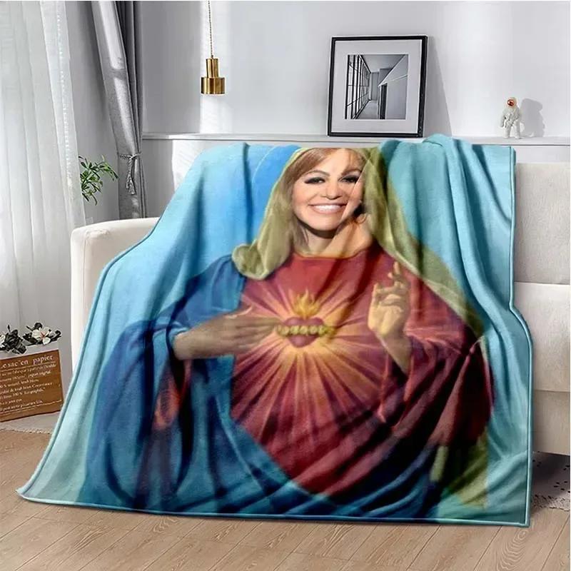 Coperta stampata della cantante latina Jenni Rivera Moda Letto Divano Aria Condizionata Alla Moda Tempo Libero Picnic Viaggio Personalizzabile Coperta