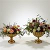 Distressed Gold Vases Indoor Decorative Flower Container for Sitting Room Or Garden Setting