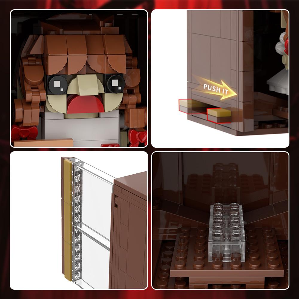 MOC Annabelle Horror Doll Building Blocks Model Thriller Movie Character Action Figure DIY Assembled Bricks Toys for Kids & Adults