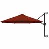 VidaXL Wall-Mounted Parasol with Metal Pole Sunshade Garden Parasol Patio Terrace Outdoor Anti-UV Anti-fading 300 47299