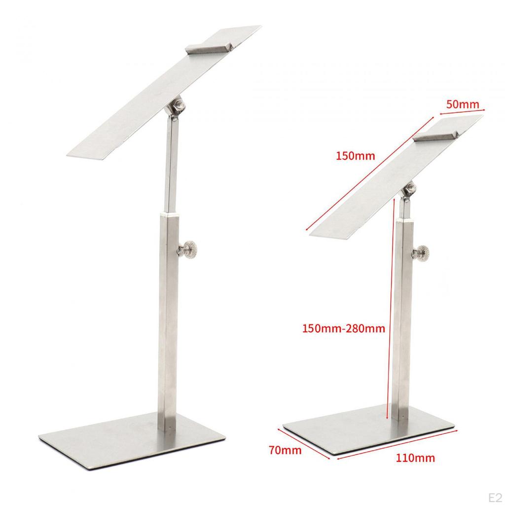 Leather Shoe Display Stand, Adjustable Sales Shelf, Window Stand for Sandals, High Heels,