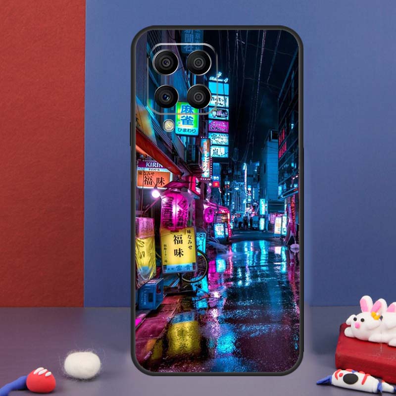 Japanese Night City Aesthetic Case For Samsung Galaxy M13 M53 M06 M16 M31 M11 M35 M55 M15 M56 M36 M12 M32 M52 M14 M34 M54
