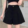 Women's Summer Wide-Leg Pleated High-Waist Slimming A-Line Shorts
