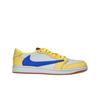 Travis Scott x  Air 1 Retro Low OG SP Canary Baskets pour femmes Jaune Racer-Bleu Argent clair DZ4137-700