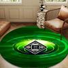 1PC Monchengladbach Emblem Round Rug for Livingroom,Bedroom, Palyroom, Chair Rug, Area Rug, Circle Carpet, Large Size Fan Christmas Gift