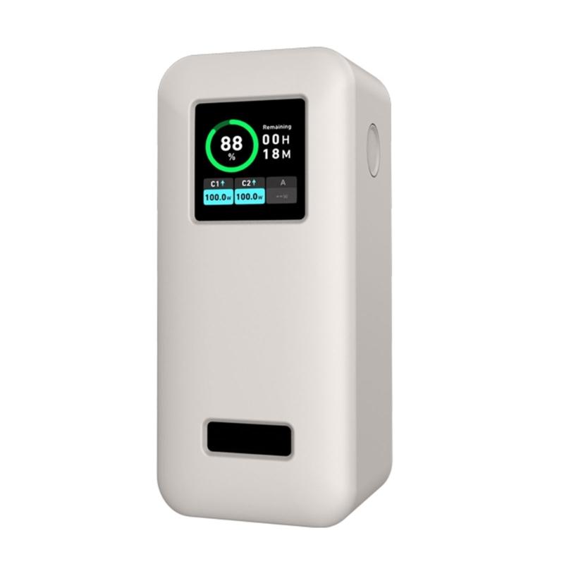 

Міцний силіконовий чохол для портативного зарядного пристрою 200 Вт 20000 мАг M6Z5 Захист від ударів та легкий у чищенні рукав сірий колір