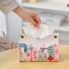 2026 New Year Cartoon Tissue Box Cover for Living Room - Decorative and Convenient Napkin Storage
