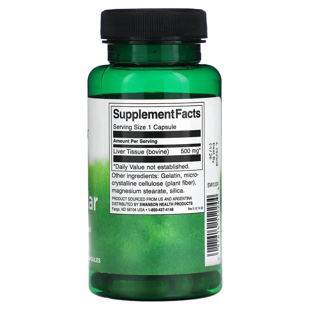 Hepatic Endocrine Gland, 500Mg, 60 Capsules