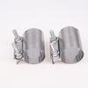 1Pcs Strong Stainless Steel Exhaust Pipe Clamp - 40/45/50/53/55/57/60/63mm Universal Connection Hoop Car Accessories