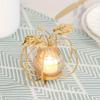 Charming Pumpkin-Shaped Metal Candle Holder Perfect for Thanksgiving, Halloween Christmas Decor Ideal Tabletop Centerpiece for Home Office
